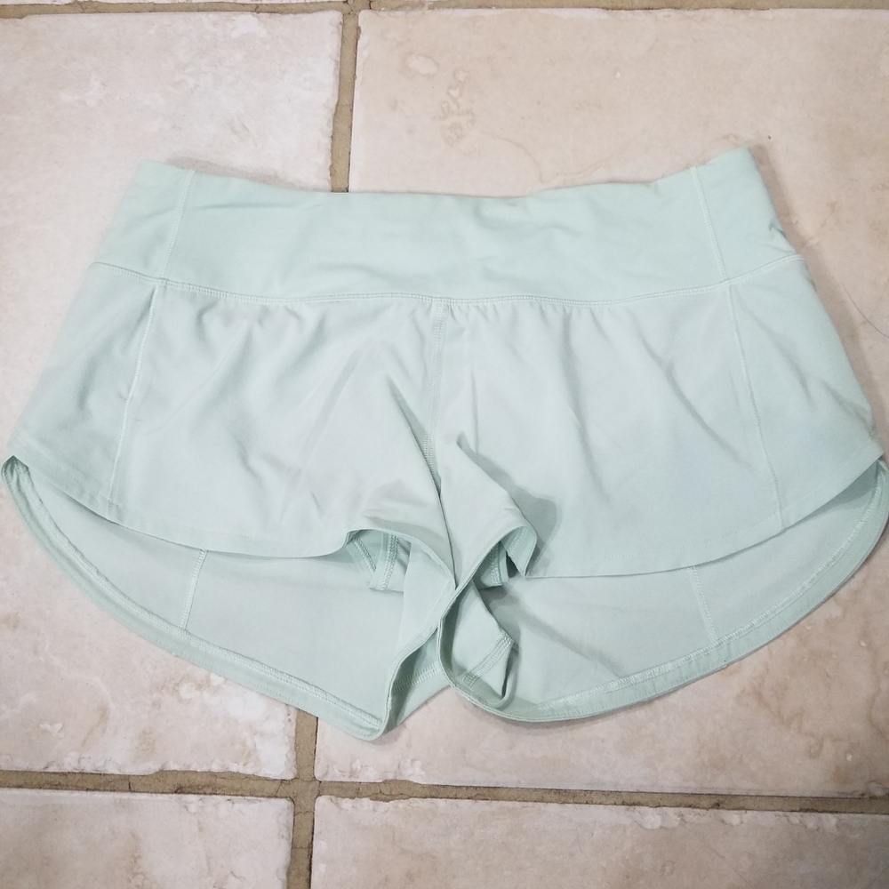Lululemon light blue speed up short